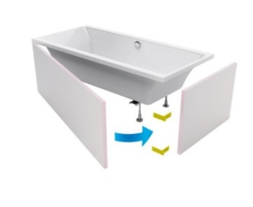 Excellent FLEX SYSTEM zabudowa wanny prostokątnej