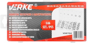 МЕТРИЧЕСКИЕ КОНТРГАЙКИ M4-M12 НАБОР МЕТРИЧЕСКИХ ГАЙОК 146