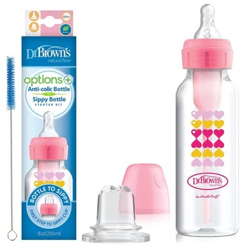 DR BROWN'S OPTIONS Butelka + Ustnik 250 ml 6+