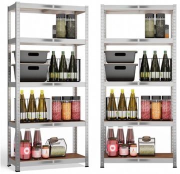 REGAŁ MAGAZYNOWY METALOWY GARAŻOWY WARSZTATOWY 150x70x30 cm 875 KG OCYNK