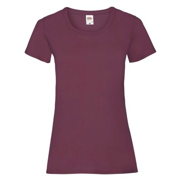 FRUIT KOSZULKA T-SHIRT DAMSKA VALUE BURGUNDY L