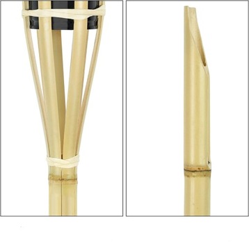 4x САДОВЫЙ ДЕКОРАТИВНЫЙ БАМБУКОВЫЙ ФАКЕЛ ОТ КОМАРОВ, МЫЛИ, ФИТИЛЬ XXL, 90 СМ