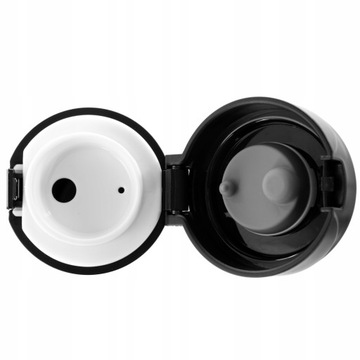 SZCZELNY KUBEK TERMICZNY TURYSTYCZNY TERMOS 400ml BIAŁY NOVEEN TB511 SS304