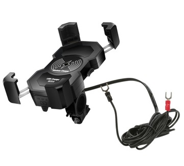 ДЕРЖАТЕЛЬ ДЛЯ ТЕЛЕФОНА ИНДУКТИВНОЕ ЗАРЯДНОЕ УСТРОЙСТВО 15 Вт USB QC3.0