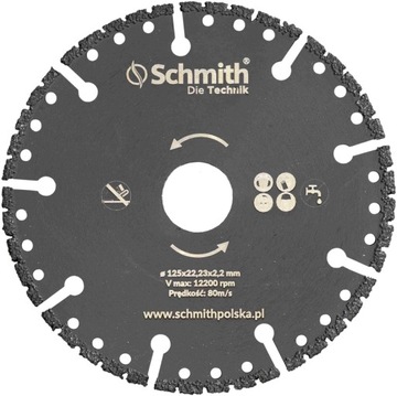 TARCZA DIAMENTOWA 125mm SCHMITH STU-01