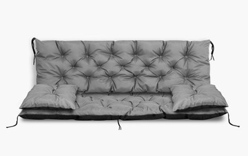 Подушка садовая 150х60х50 см + 2 подушки для скамейки-качели, водонепроницаемая
