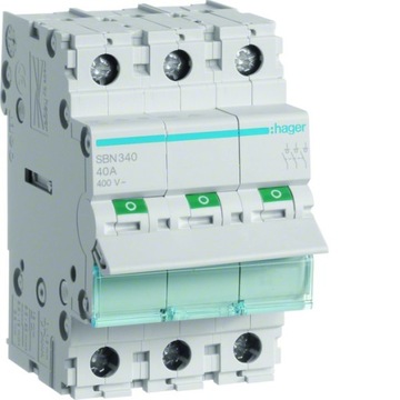 HAGER rozłącznik izolacyjny 3P 40A 400VAC SBN340