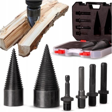 Шнеки для колки дров, сверло-колун, конус 32+42мм 2 шт.