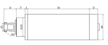 Шпиндель с ЧПУ 2,2 кВт, ER20 220 В переменного тока, воздух (GDZ80F)