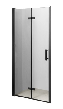 Czarne BLACK Drzwi składane 100 regulacja 99-102cm