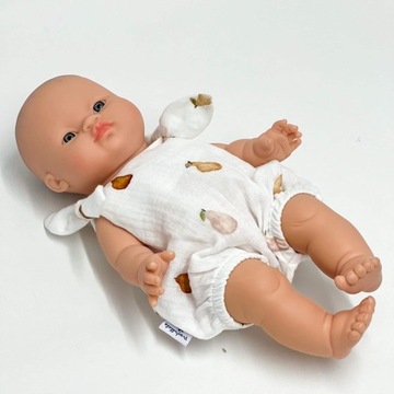 Муслиновый комбинезон для куклы Миниленд 38см.