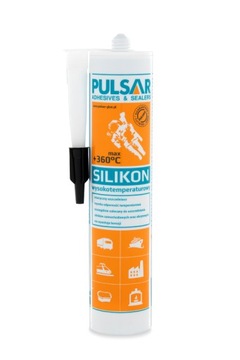 SILIKON WYSOKOTEMPERATUROWY PULSAR CZARNY +360°C 300 ml