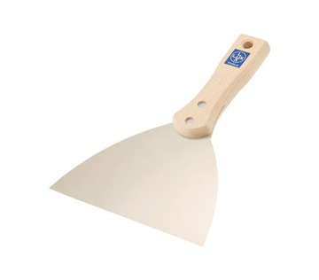 Szpachelka 150mm stal nierdzewna drewniana rączka