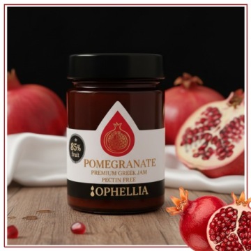 ГРАНАТОВЫЙ ДЖЕМ 230Г 85% В БАНКЕ OPHELLIA ВКУС ГРЕЧЕСКИХ ТРАДИЦИЙ