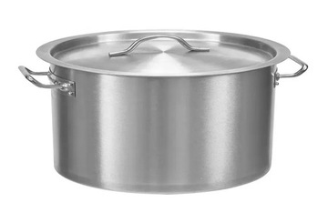 GARNEK NISKI 6L Z POKRYWĄ STAL NIERDZEW. ECO2414