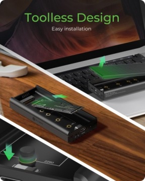 Корпус ICYBOX IB-1917M-C32a NVMe USB 3.2 Gen 2x2, 20 Гбит/с.