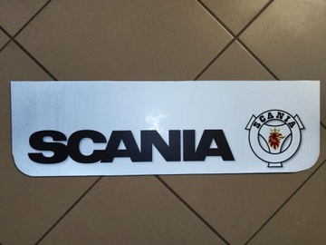 Chlapacz SCANIA czarny gryf 60x18cm ODBLASK odblaskowy NOWOŚĆ świecący