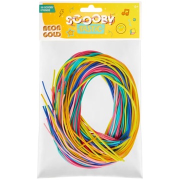 Filofun Żyłki Wężyki Filofan Scooby do bransoletek breloków NEONOWE 38 szt
