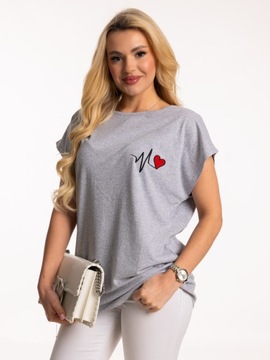 Modna Wygodna Luźna BLUZKA T-shirt Plus Size Dużo Rozmiarów