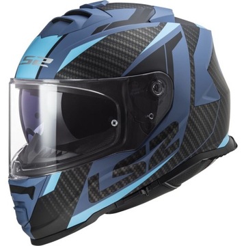 KASK Motocyklowy LS2 STORM II RACER BLUE NIEBIESKI MAT Rozmiar M ECE 22.06