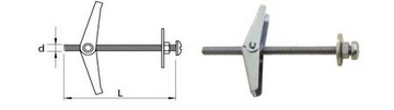KOTWA STALOWA KOŁEK PARASOLKA 4*75MM