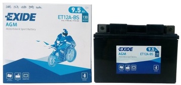 Akumulator Exide Agm ET12A-BS/YT12A-BS 12V 9.5Ah