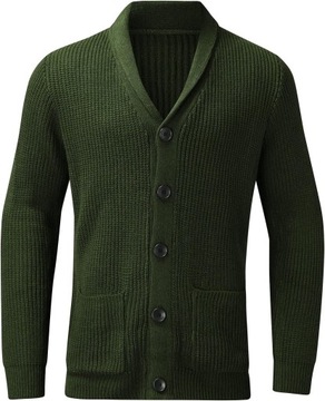 Męski sweter z dzianiny z długim rękawem jednolity kolor sweter z długim