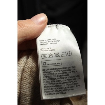 H&M Sweter z dzianiny Rozm. EU 34 kremowy