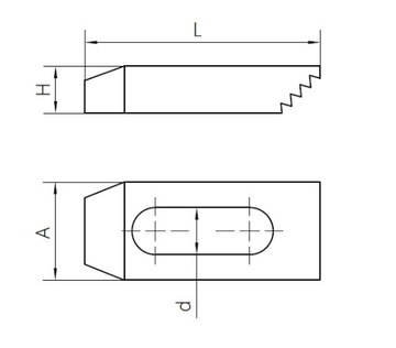 Łapa dociskowa frezarki płytka docisk 12x52mm M8 M10 M12 CP-1
