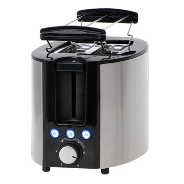 Toustovač s 2 plátky z ušlechtilé oceli 1000 W