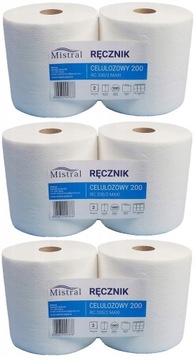 RĘCZNIK PAPIEROWY CZYŚCIWO PAPIEROWE 6X200M 2W