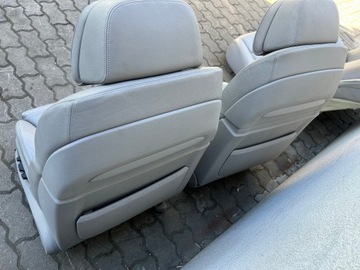 BMW F01 F10 SEDADLA KOMFORTNÍ POHODY ŠEDÁ KŮŽE