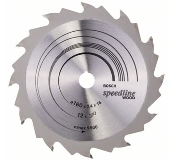 H СКОРОСТНАЯ ЦИРКУЛЯРНАЯ ПИЛА 160*2,4*16Z*12