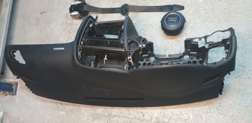 AUDI A5 8T0 FACELIFT DESKA KONZOLA AIRBAG PÁSY ČERNÁ
