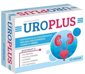 UroPLUS 60 tabletek UKŁAD MOCZOWY KAMICA NEREK