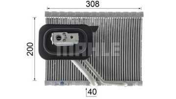 G0KCBB MAHLE Испаритель кондиционера подходит для: MERCEDES EQV (W447), EVITO TO