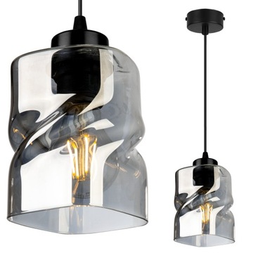 NOWOCZESNA LAMPA WISZĄCA SUFITOWA ŻYRANDOL SZKLANA