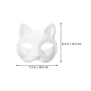 Маска для лица кошки, костюм, пустые маски, сделай сам, 20 шт.