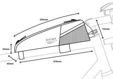 Сумка-каркас Restrap Race Top Tube, черная