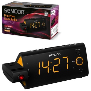 Radiobudzik z Projektorem Czasu Sencor SRC 330 OR