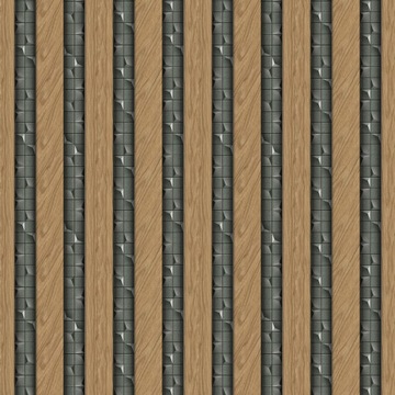 TAPETA LAMELE DREWNO DĄB MOZAIKA MARMUR 3D 5485al