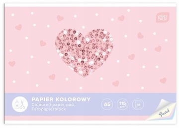 INTERDRUK PAPIER KOLOROWY PASTELOWY A5 10 kartek