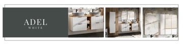 ADEL WHITE Шкаф под умывальник 120 см со столешницей ДУБ ВОТАН