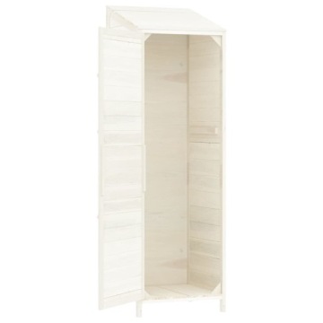 Садовый сарай, белый, 55x52x174,5 см, массив ели