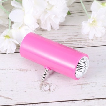 ПОРТАТИВНАЯ МИНИ-ДИНАМИКА ДЛЯ ТЕЛЕФОНА/ПЛАНШЕТА (РОЗОВАЯ) ОТЛИЧНЫЙ ЗВУК