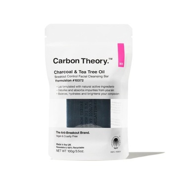 CARBON THEORY CHARCOAL+TEA TREE OIL OCZYSZCZAJĄCE MYDŁO DO TWARZY FACIAL CL