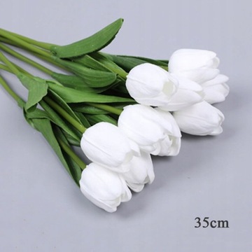 TULIPANY SILIKONOWE GUMOWE BUKIET 12szt JAK ŻYWE