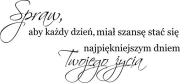 Naklejka na ścianę Cytat Napis Spraw, aby każdy