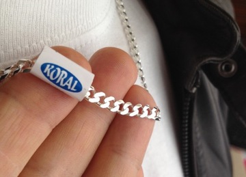 Серебряная мужская цепочка 925 пробы, ШИРОКАЯ, ТОЛСТАЯ БРОНЯ (в ПОДАРОК)