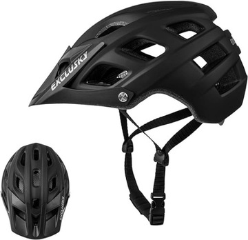 Kask Rowerowy Męski Regulowany 56-61 cm Czarny